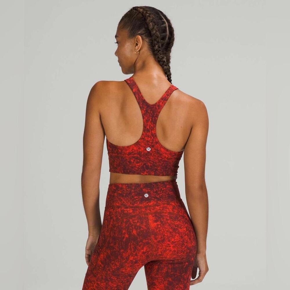Lululemon Wunder Train Longline Bra - Autumn Red - 4